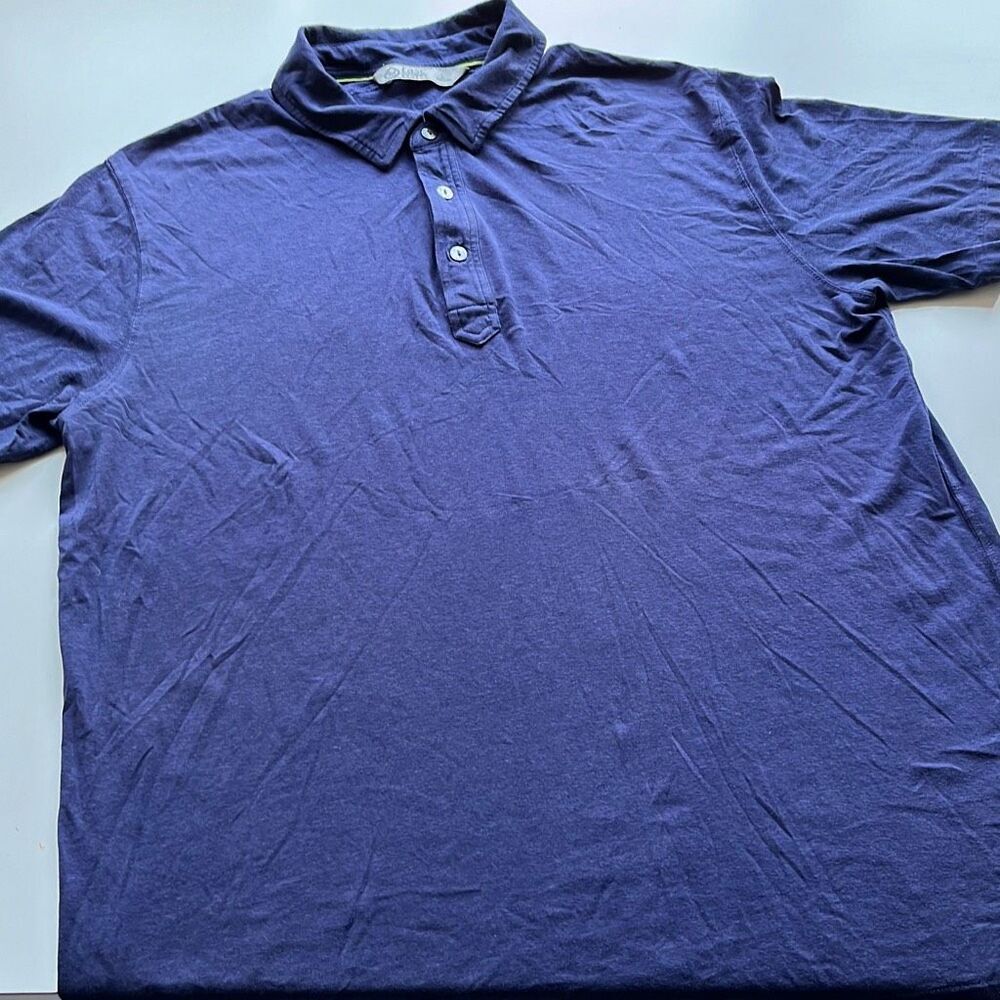 Tasc Navy Blue Performance Polo Organic cotton/viscose/Lycra Blend Mens XL